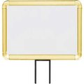 Lavi Industries , Horizontal Fixed Sign Frame, , 8.5" x 11", Slotted, Gold 50-1141F12H-S/GD